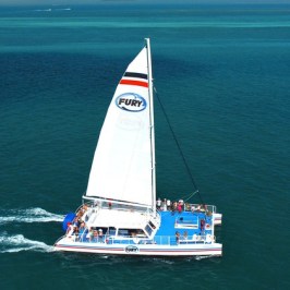 a small boat in a body of water